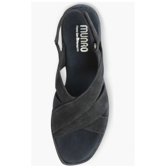 Munro Shoes - EUC MUNRO Micah Slingback Women’s Black Sandal ~Size 8.5